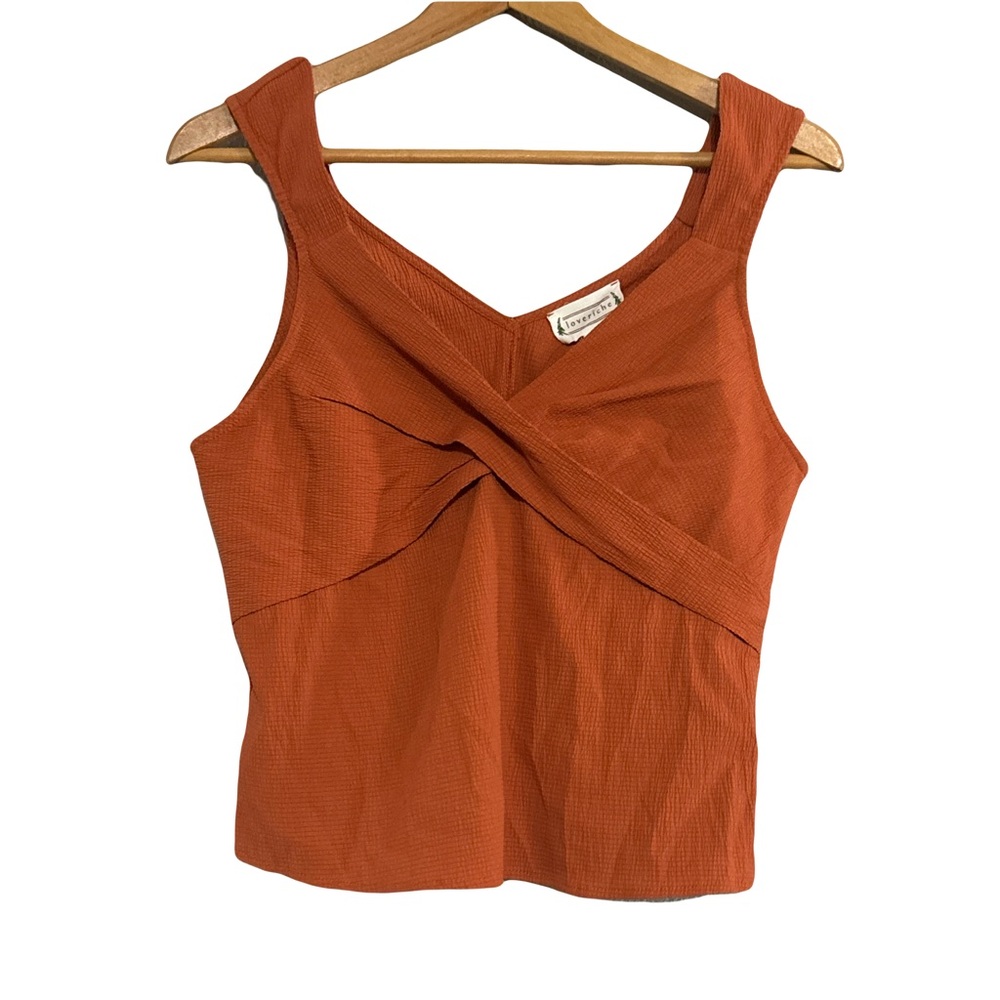 Love Riche Brown Orange Top
